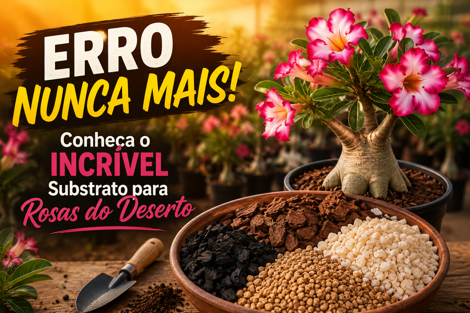 Imagem de destaque: ERRO NUNCA MAIS! Conheça o Incrível Substrato para Rosas do Deserto